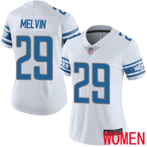 Detroit Lions Limited White Women Rashaan Melvin Road Jersey NFL Football #29 Vapor Untouchable->women nfl jersey->Women Jersey